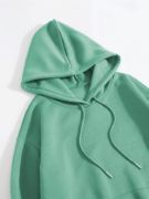Erkek Düz Kapüşonlu Sweat - Mint Yeşili resmi