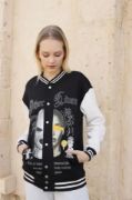 Oversize Kolej Ceket - Siyah resmi