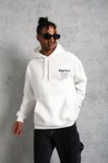 Erkek 98 Baskılı Kapşonlu Sweat - Beyaz resmi