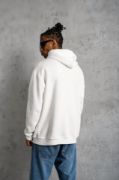 Erkek DANKES Baskılı Kapüşonlu Sweat - Beyaz resmi